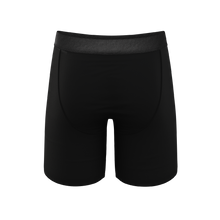 Load image into Gallery viewer, Close-up of long leg Ball Hammock pouch underwear with fly, part of The Love Letter 3 pack.
