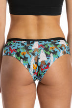 Load image into Gallery viewer, A woman wearing Halloween character cheeky underwear.
