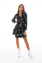 Load image into Gallery viewer, Christmas neon wrap dress
