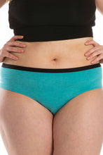 Load image into Gallery viewer, plain green teal heather underwear
