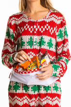Load image into Gallery viewer, knit pattern christmas pajamas
