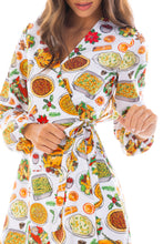 Load image into Gallery viewer, Thanksgiving wrap dress

