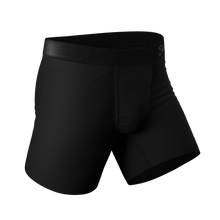 Load image into Gallery viewer, A close-up of The Threat Level Midnight Ball Hammock¬Æ Pouch Underwear.
