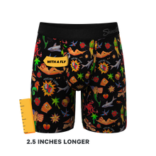 Load image into Gallery viewer, The Tight Ship | Sailor Tattoos Long Leg Ball Hammock¬Æ Pouch Underwear With Fly
