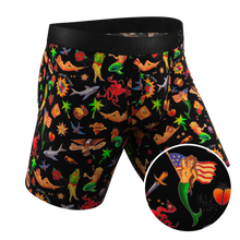 Load image into Gallery viewer, The Tight Ship | Sailor Tattoos Long Leg Ball Hammock¬Æ Pouch Underwear With Fly
