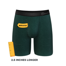 Load image into Gallery viewer, The Tree Falls | Forest Green Long Leg Ball Hammock¬Æ Pouch Underwear With Fly
