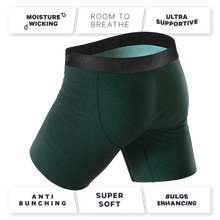 Load image into Gallery viewer, Tree forest green underwear with fly
