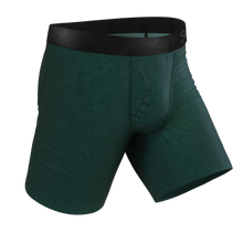 Load image into Gallery viewer, The Tree Falls | Forest Green Long Leg Ball Hammock¬Æ Pouch Underwear With Fly

