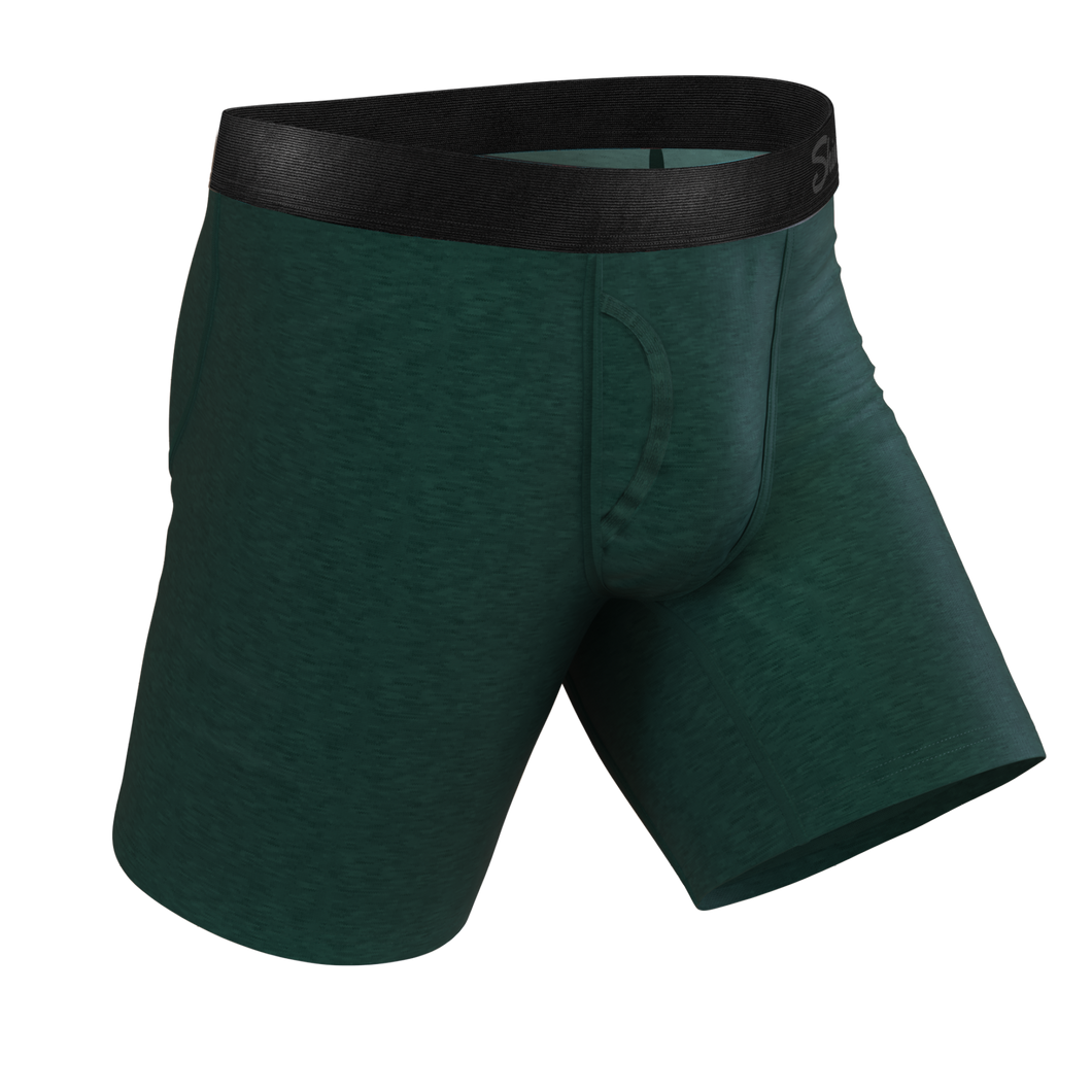 The Tree Falls | Forest Green Long Leg Ball Hammock¬Æ Pouch Underwear With Fly