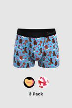 Load image into Gallery viewer, The Dinner For Two | Valentine&#39;s Day Ball Hammock¬Æ Pouch Trunks Underwear 3 Pack
