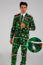 Load image into Gallery viewer, Mens Christmas Tree Print Suit
