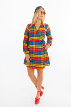 Load image into Gallery viewer, The Apple Cider | Fall Plaid Wrap Dress
