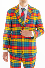 Load image into Gallery viewer, Colorful plaid tie
