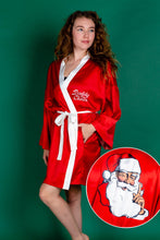 Load image into Gallery viewer, Women&#39;s Red Christmas Kimono
