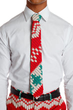 Load image into Gallery viewer, knit print christmas tie
