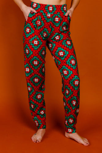 Grandma's Quilty Pleasure women's Christmas pajama bottoms
