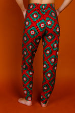 Load image into Gallery viewer, red and green christmas women&#39;s pajamas
