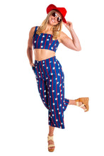 Load image into Gallery viewer, american flag culotte pants
