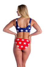 Load image into Gallery viewer, The American Dream | Red Stars Bikini Bottom

