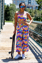 Load image into Gallery viewer, Tie Dye Culotte Pants with Matching Crop Top
