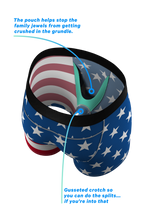 Load image into Gallery viewer, Ball Support Pouch USA Flag Boxers
